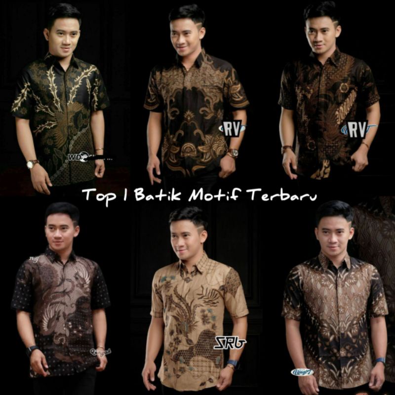 BATIK/BATIK PRIA/BATIK PRIA LENGAN PENDEK M L XL XXL