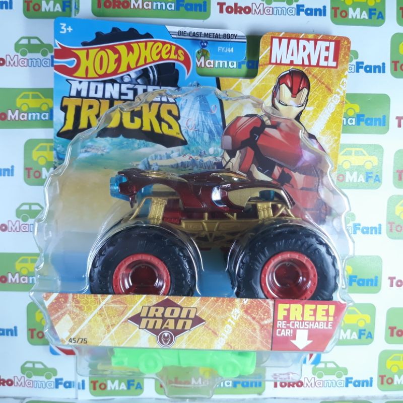 Hot Wheels Monster Truck Iron Man - Hotwheels Monster Trucks