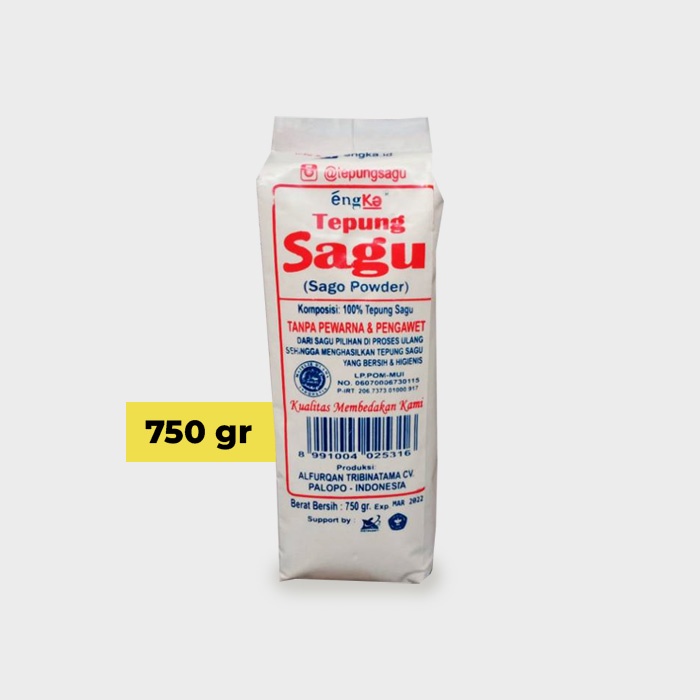 

Tepung Sagu Aren Engka /Pati Sagu/Sago Flour/Sago Starch 750 gr