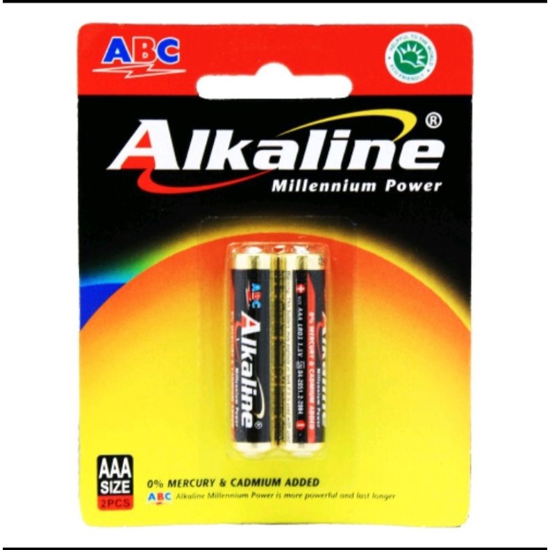 BATERAI battery Alkaline AAA ABC 1,5V 2 pcs