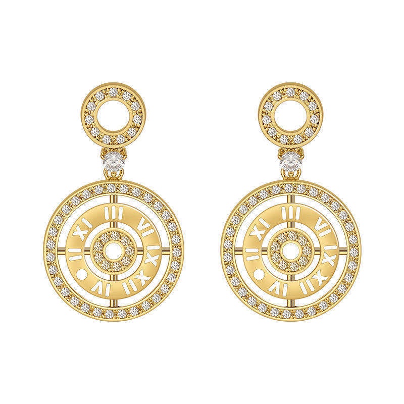 2020 Korea 925 sterling silver jarum anting-anting anting-anting in disc cahaya mewah bermutu tinggi