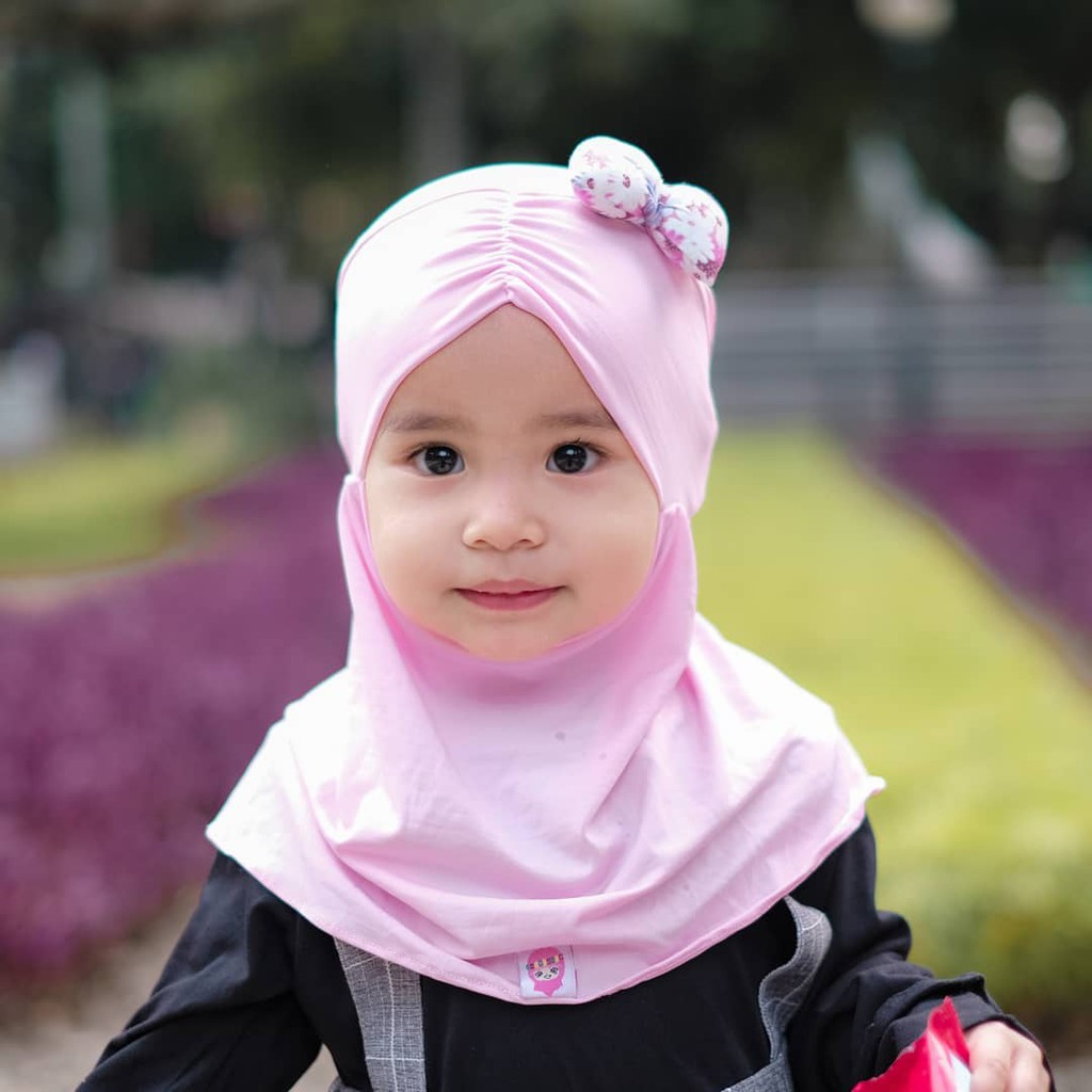 Hijab Anak Perempuan Jilbab Anak Kerudung Pita Bantal Lucu