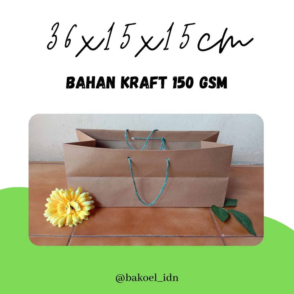 

Paper Bag Tas Kertas Kraft Serbaguna Dus Bandeng Brownies Panjang