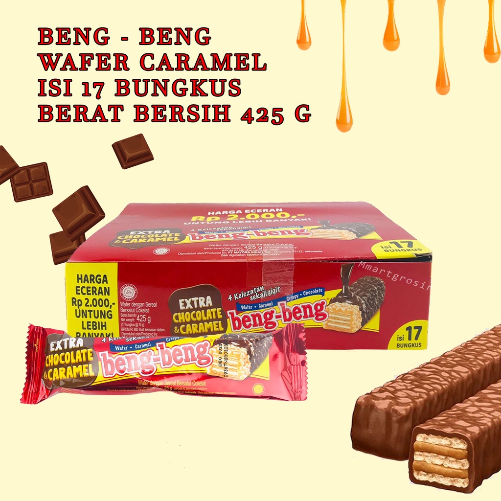 WAFER CARAMEL BENG - BENG 20g 1 box