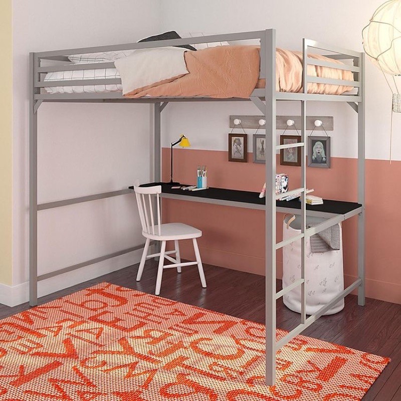 Loft bed besi ranjang tempat tidur minimalis dipan divan besi