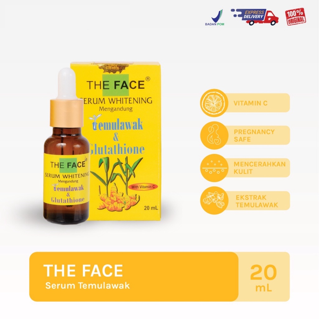 THE FACE TEMULAWAK Serum Whitening 20ml - Apple_Kosmetik