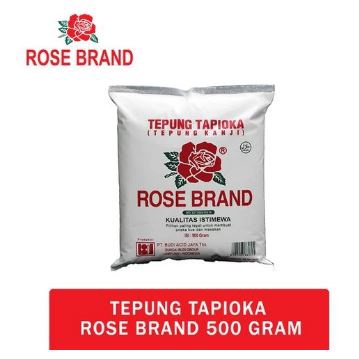 

ROSE BRAND TEPUNG TAPIOKA 500gr 1 PCS KEMASAN EKOMONIS 1 KARTON 20 PCS