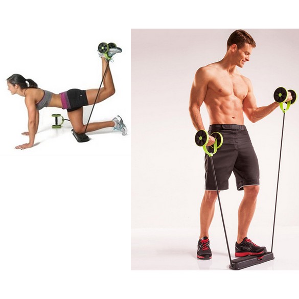 New Muscle Exercise Equipment Home Fitness Double Wheel Abdominal Power Roller Gym Roller Training Shopee Indonesia