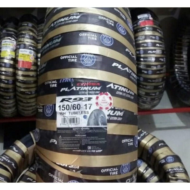 ban luar corsa platinum r93 ukuran 150/60-17 tubeless