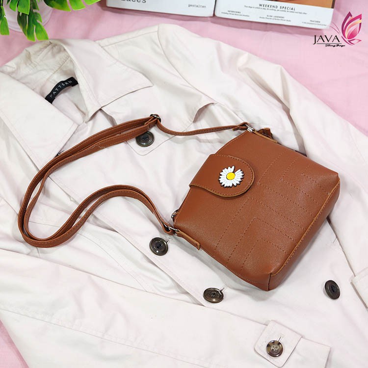 Tas Selempang Wanita Korea Fashion Daisy Slim Bordir Slingbag Wanita Murah Berkualitas Tas wanita ootd kekinian