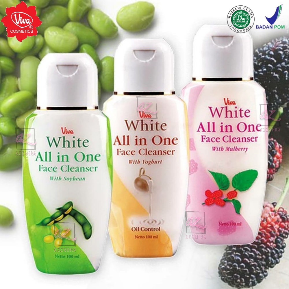 Viva White All in One face Cleanser 100ml Mulberry | Yogurt | Soybean