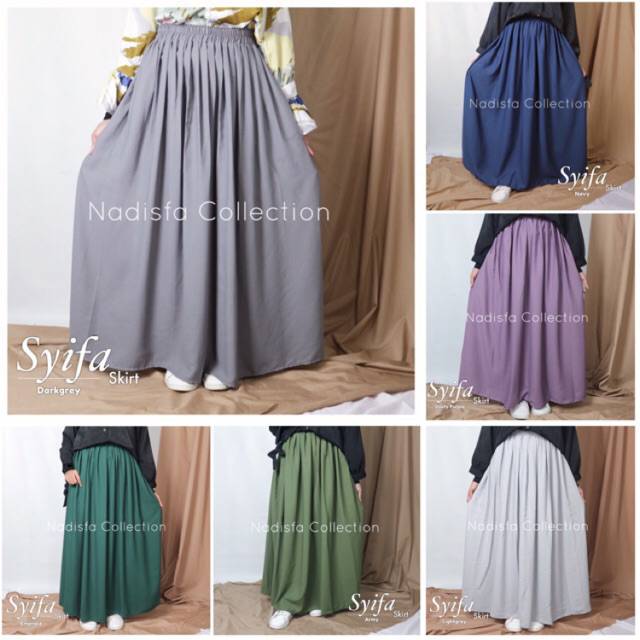 SYIFA SKIRT ROK PANJANG RAMPEL KECILk