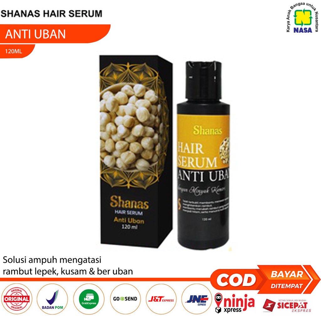 Serum Shanas Anti Uban Nasa Penghitam Uban Ampuh Penghitam Rambut Uban Penghilang Uban Bpom