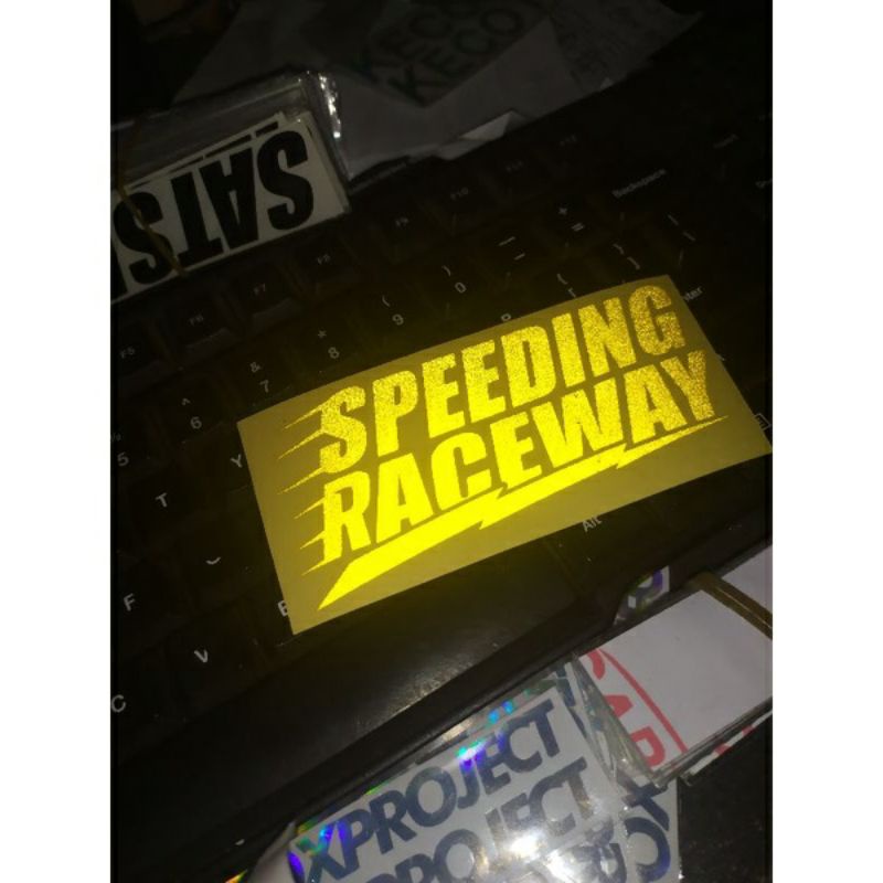 stiker SPEEDING RACEWAY,stiker Cutting Viral!! stiker motor,mobil