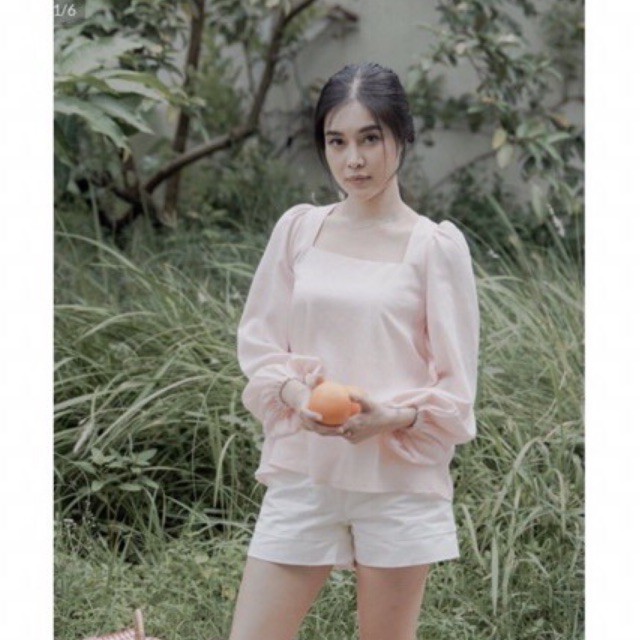 Qyo studio Cleone top in flaminggo sz regular