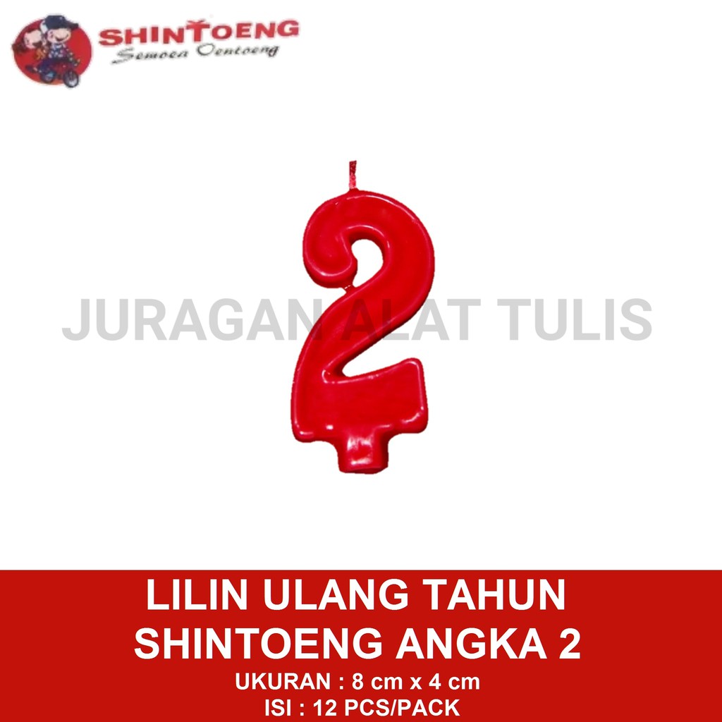 LILIN ULANG TAHUN SHINTOENG ANGKA 2