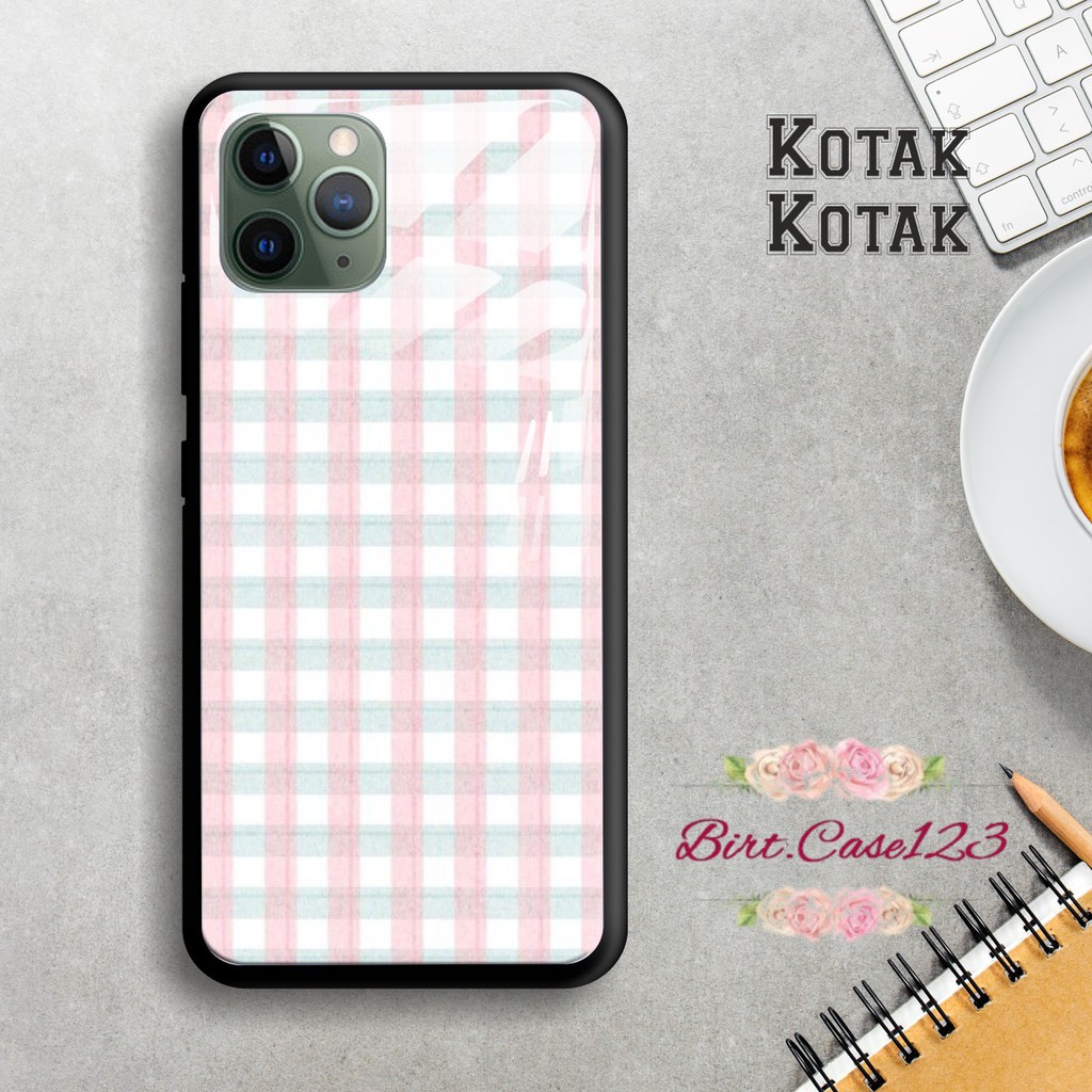 Back case glass KOTAK-KOTAK Iphone 5 6 6g 6g+ 7 7g 7g+ 8 8+ Xr X Xs Xs Max Se 2020 11 Pro BC1449