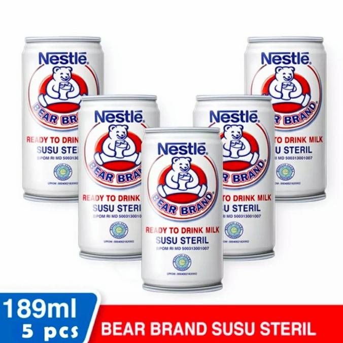 

(BISA COD) Bundle Bear Brand Susu Beruang 189ml 5pcs TERJAMIN Kode 707