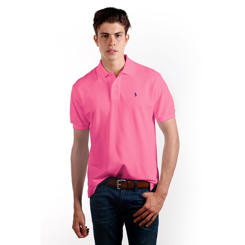  POLO  RALPH  LAUREN  Polo  Shirt Basic Classic Fit Maui Pink 