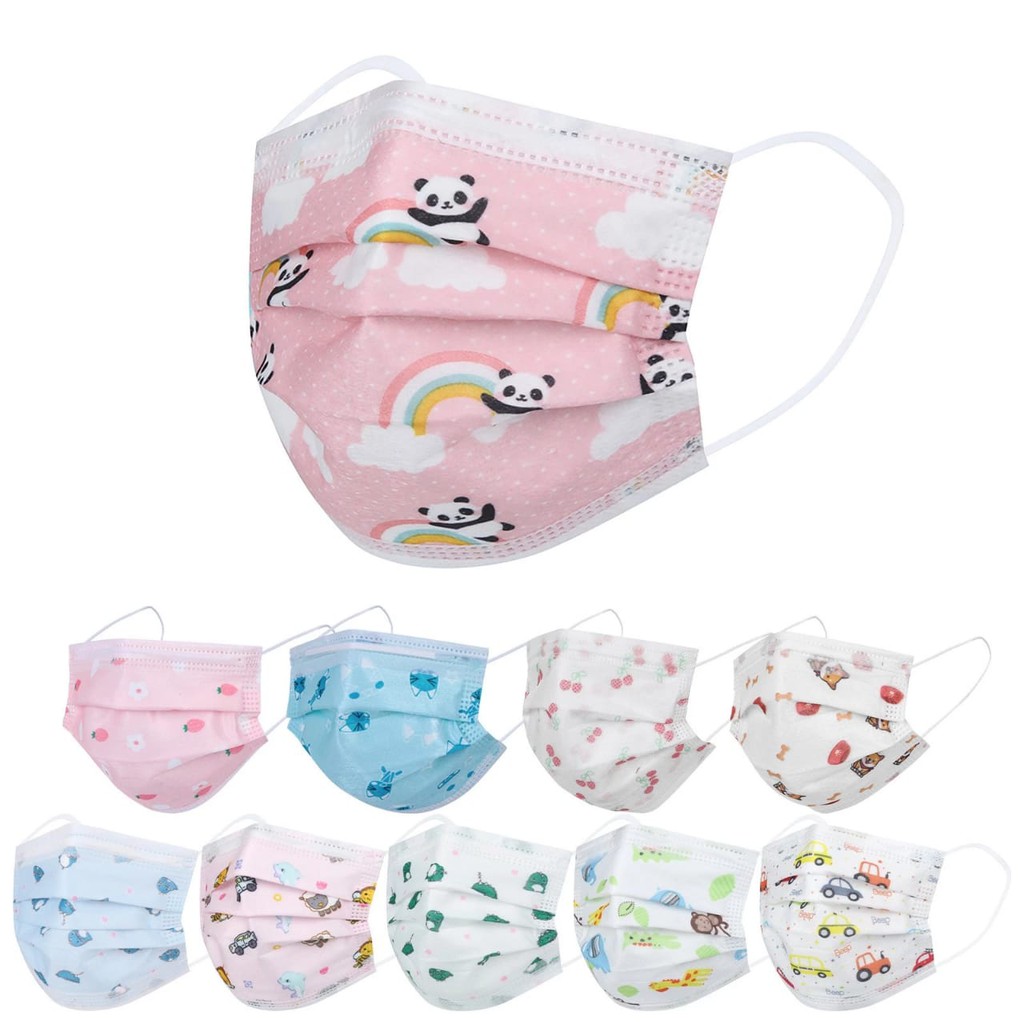 MASKER MOTIF/MASKER ANAK SEKALI PAKAI / MASKER 3PLY EARLOOP 50PS / MASKER DUCKBILL ANAK ISI 50LEMBAR