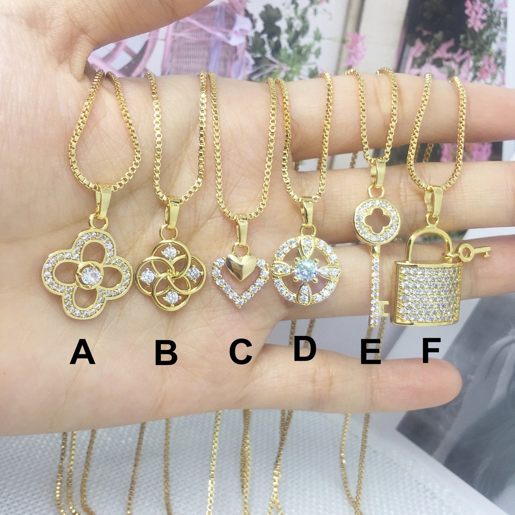 Perhiasan Xuping Kalung Cewek Love Kunci Gembok - BN323