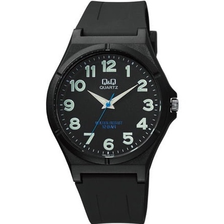 Q&amp;Q Original Jam Tangan Pria VQ66J Series Angka - Hitam - Karet