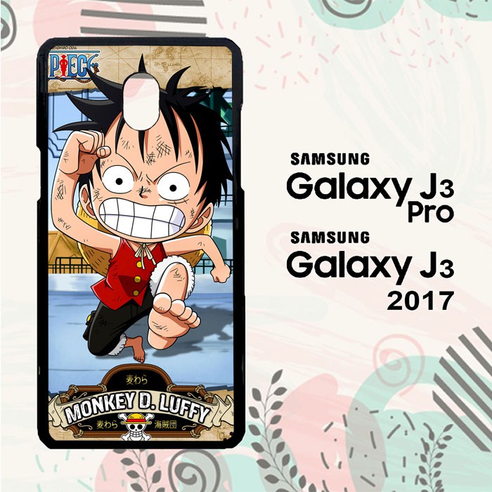 Casing Samsung Galaxy J3 Pro | J3 2017 Custom Hardcase HP One Piece Monkey D. Luffy L0546