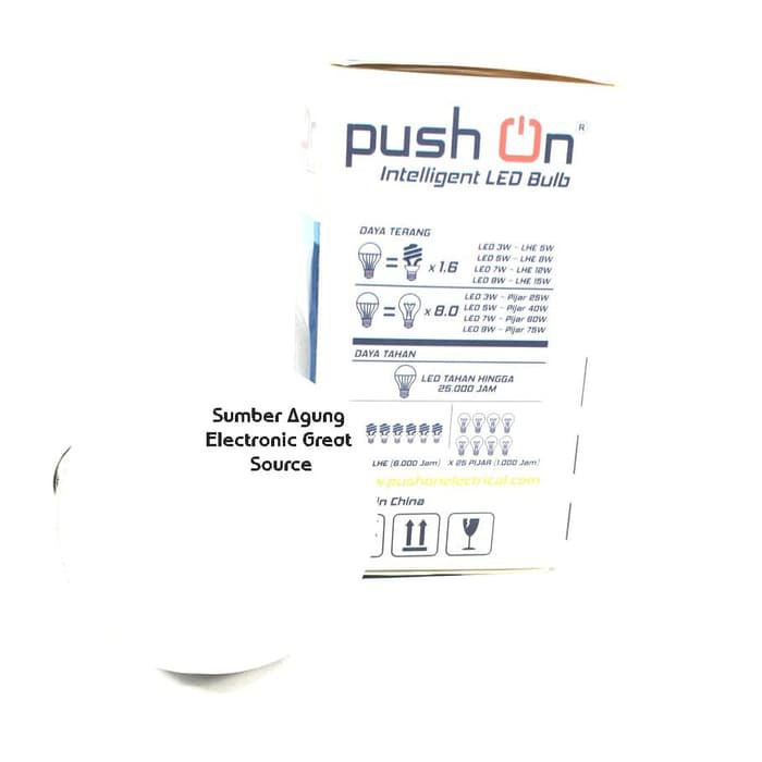 Lampu Intelligent LED Bulb Push On 5W 5 Watt 2in1 Emergency Lamp