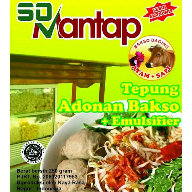 

SoMantap Tepung Adonan Bakso 250gr ( isi 4 bks )