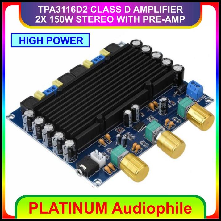 Tpa3116 Amplifier Stereo 2X 150W Tpa3116D2 Class D Amplifier Xh M549