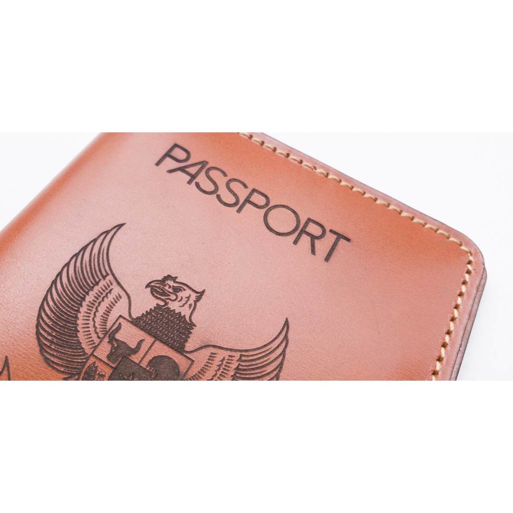 TEMPAT PASSPORT / PASSPORT COVER / DOMPET PASPOR KULIT FREE CUSTOM NAMA