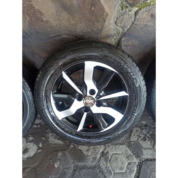 4 velg R14 PCD 100+Ban 175/65 75% calya sigra agya ayla karimun classy charade vios sirion datsun march vios ex