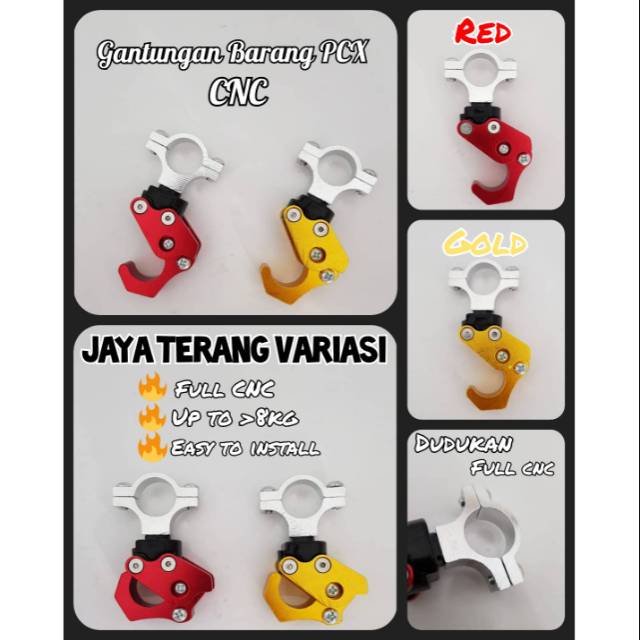 Gantungan Barang PCX/ Stang IMPORT FULL CNC