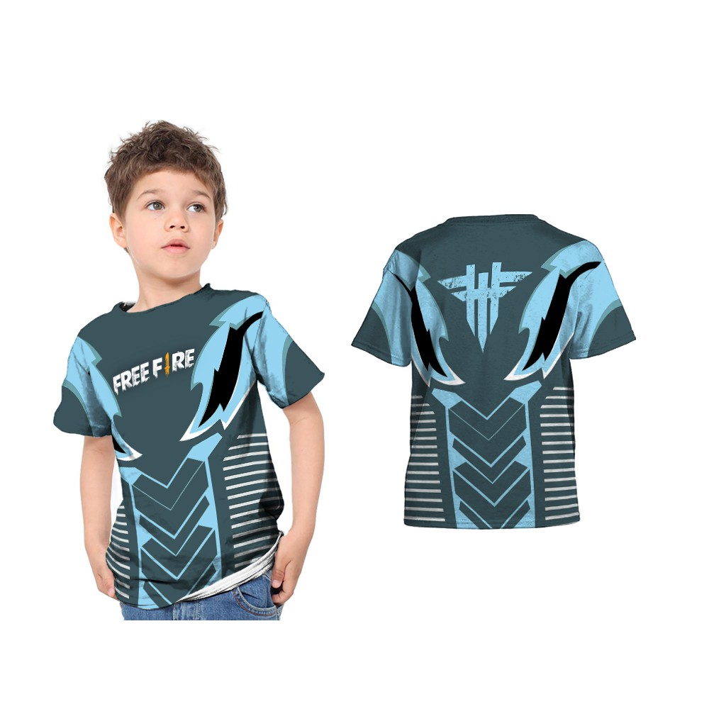 Kaos Jersey Anak Esport Freefire ML Mobile Legends PUBG Custom Fullprint