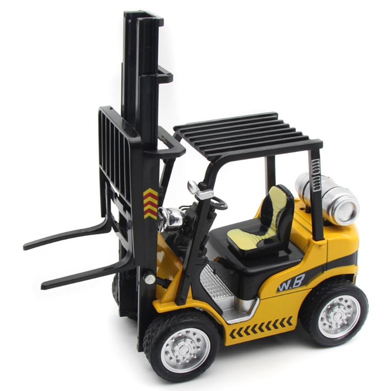 Truk Forklift Mary Dengan Suara Dan Cahaya Friction Powered Lifting Control Forklift Kendaraan Angkat Plastik Heavy Duty