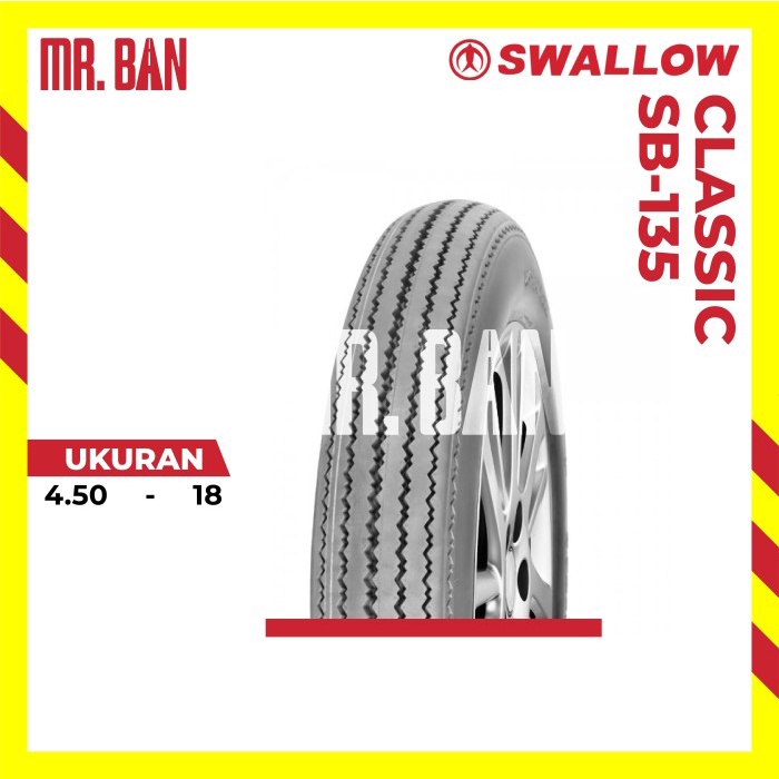 Ban Luar Motor Swallow 450 Ring 18 SB-135 Classic TT