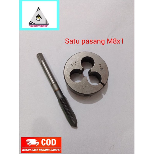 tap senai m8x1 drat  luar dalam baut 12 halus