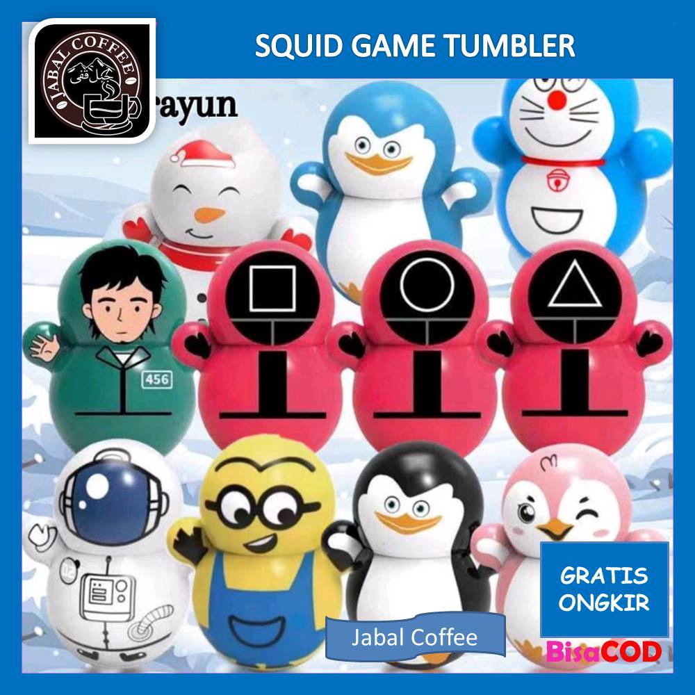 Squid Game Tumbler Stress Relief Toys / Mainan Anak / Mainan Bayi Kartun Tumbler Hewan