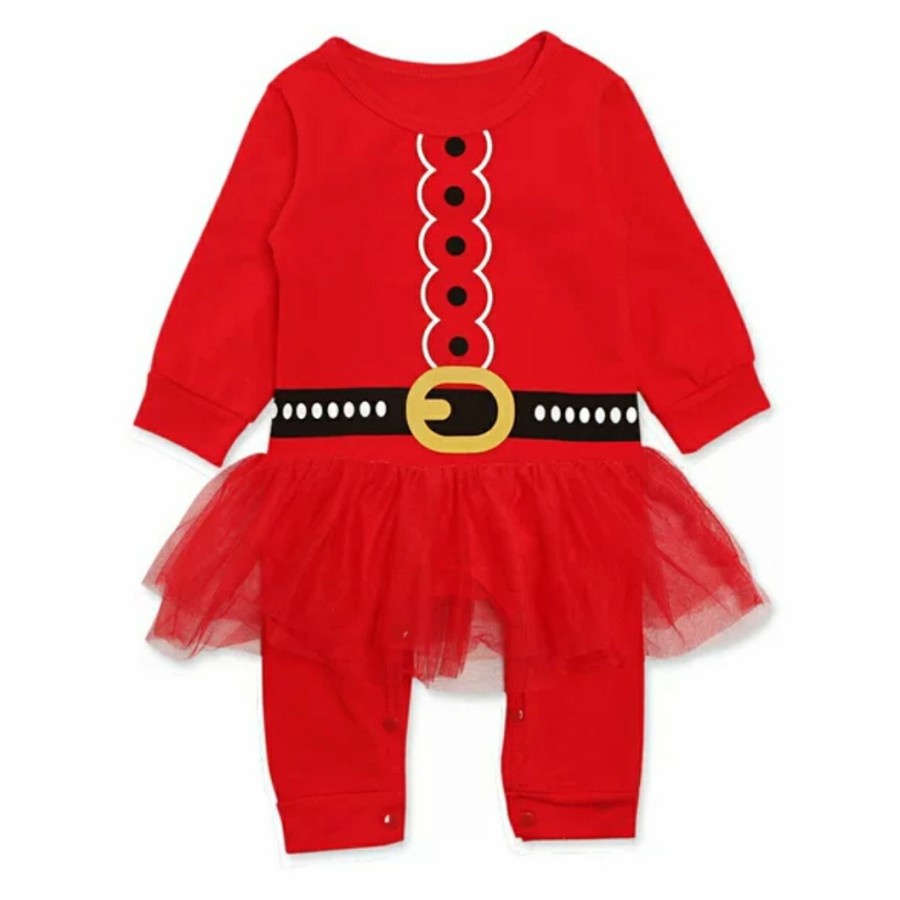 Baby Girl Santa tutu romper christmas costume baju natal bayi Santa