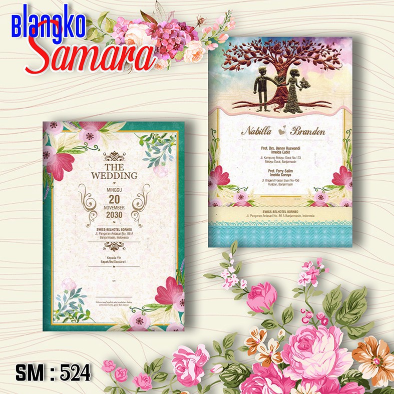 Undangan Pernikahan Blangko SAMARA 524 | vistaundangan