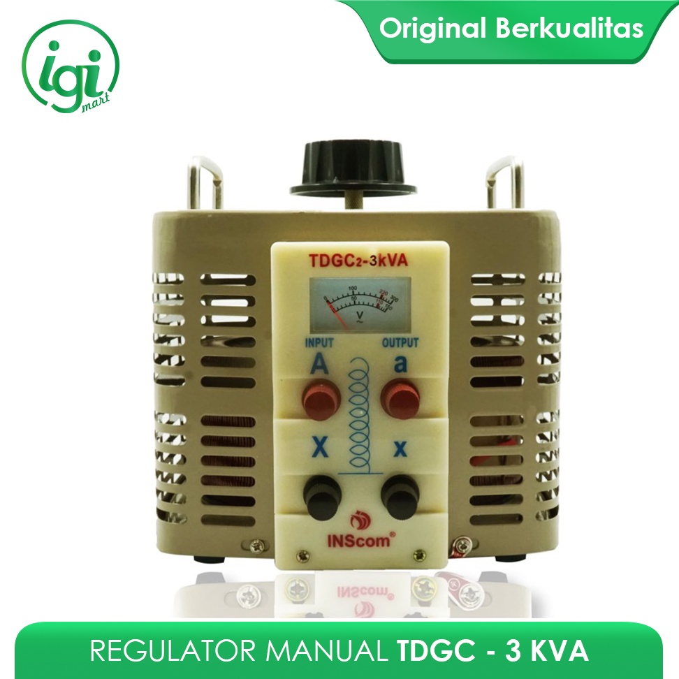 REGULATOR TDGC 3 KVA MANUAL AC VOLTAGE ADJUSTABLE / 3000W / 3000 WATT