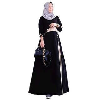  Baju  gamis  wanita  terbaru model pesta kekinian  moscrepe 