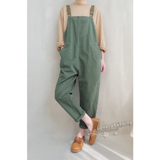 THRIFT/PRELOVED JUMPSUIT KOREAN LOOK BRANDED