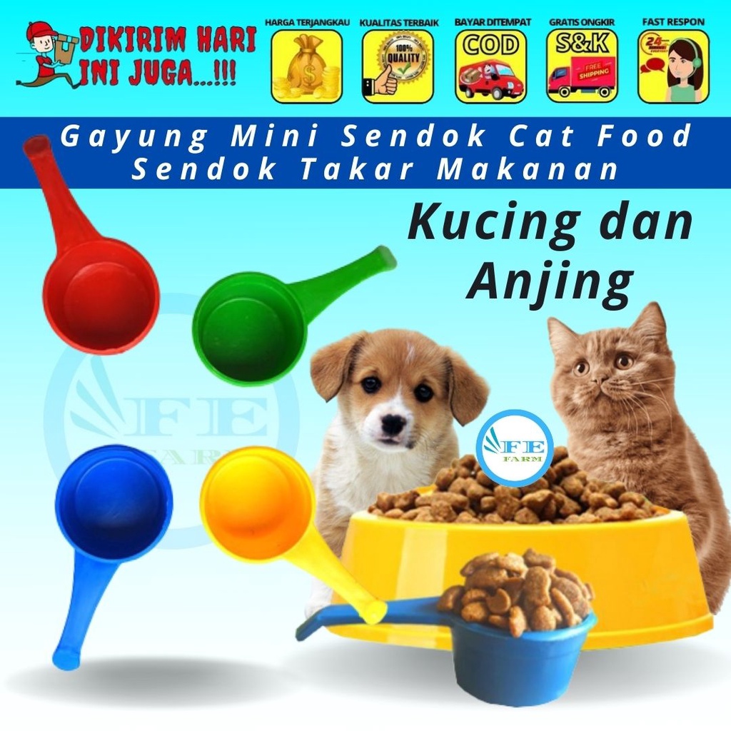 GAYUNG MINI Sendok Cat Food Sendok Takar Makanan Kucing Anjing FEFARM