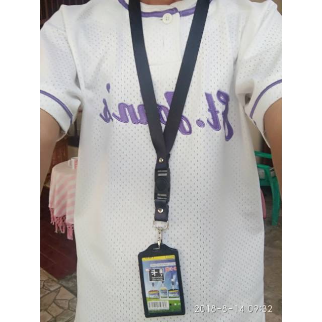 

Id card dua sisi plus tali lanyard
