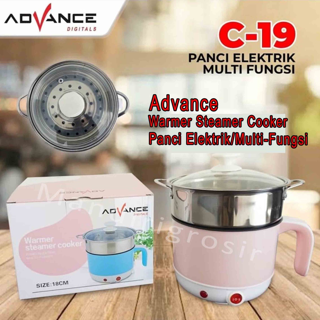 Warmer Steamer Cooker * Advance * Panci Elektrik * Multi-Fungsi