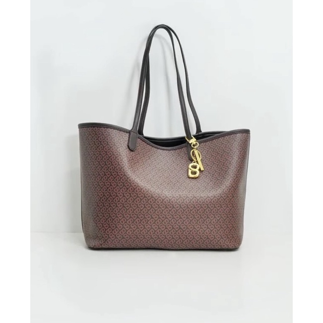 Izzy Canvas Buttonscarves Bag BROWN