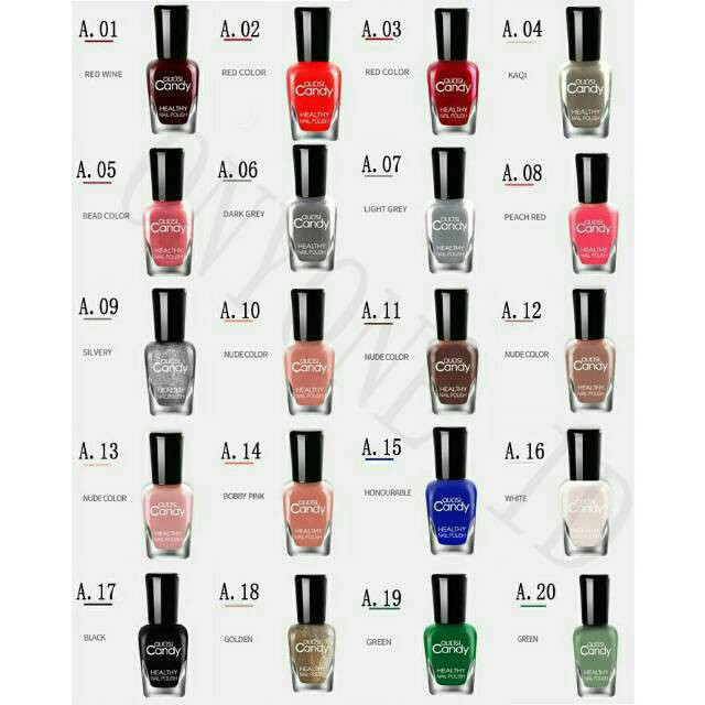 OULISI CANDY HEALTHY NAIL POLISH 8ML