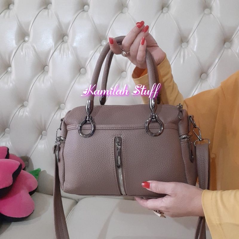 Tas selempang wanita glamour kulit jeruk sintetis