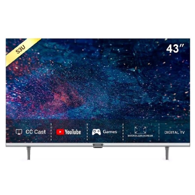 Smart TV Coocaa 43 Inch 43S3U (PENGIRIMAN PAKAI KURIR TOKO) JABODETABEK